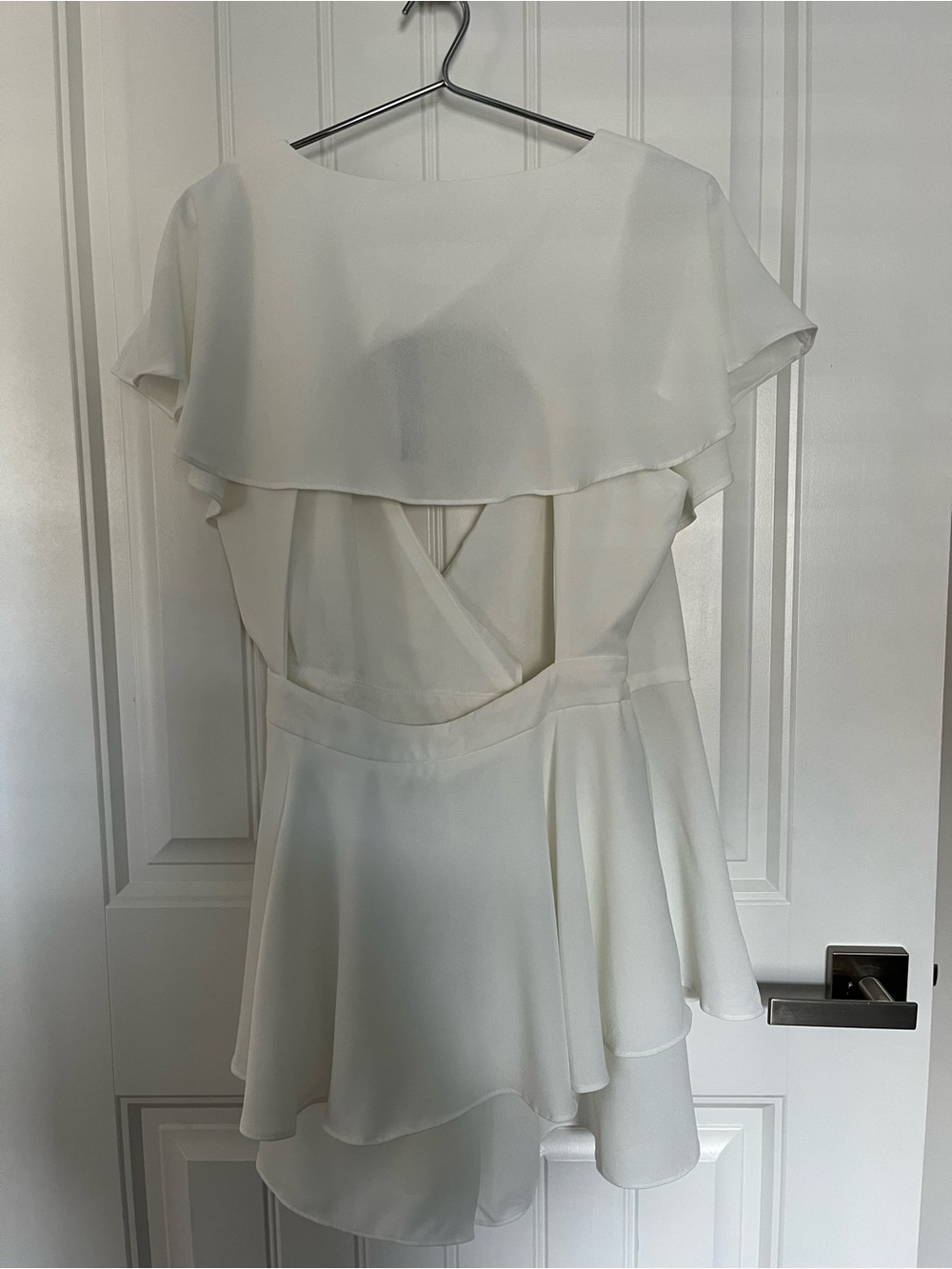 Lulu's White Ruffle Wrap Romper - Picture 7 of 12
